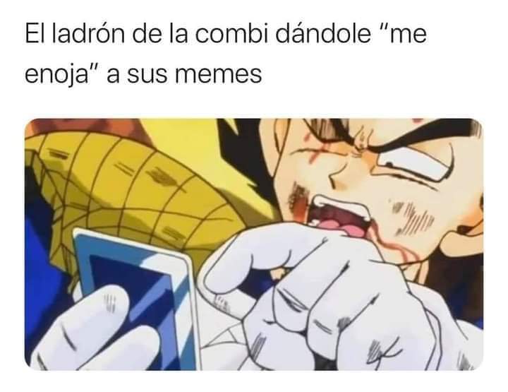 Dragon Ball también le entró a los memes del ratero golpeado.