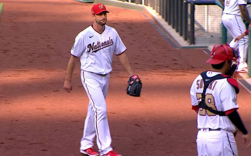 Scherzer estaba en su tercera apertura del año. (Foto: MLB.com)