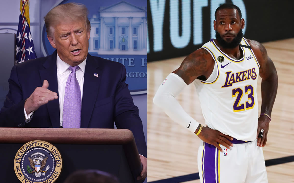 El presidente y la estrella de la NBA, enfrentados (AFP)