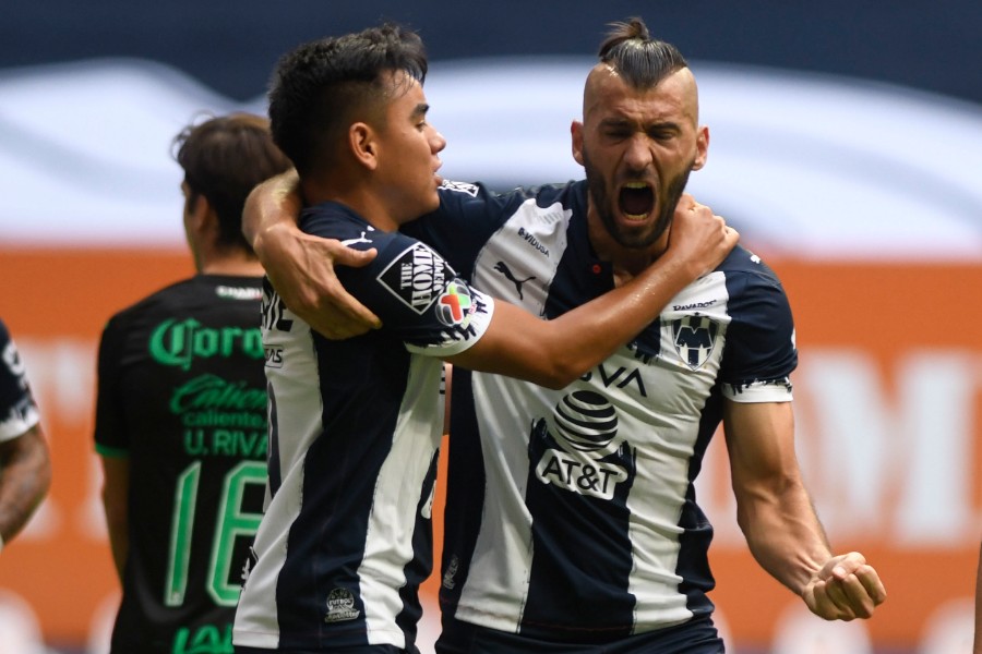 Nico Sánchez celebra su gol ante Santos. FOTO: Imago7.