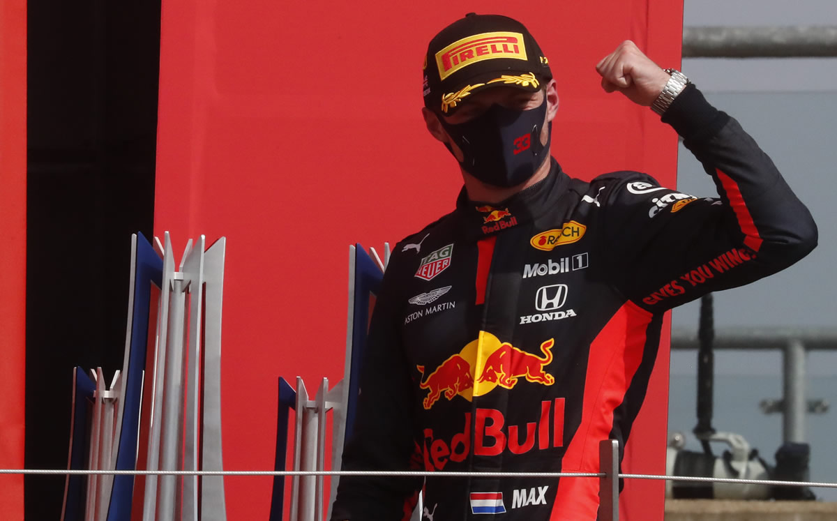 Verstappen se alzó con el triunfo en Reino Unido. (Foto: AFP)