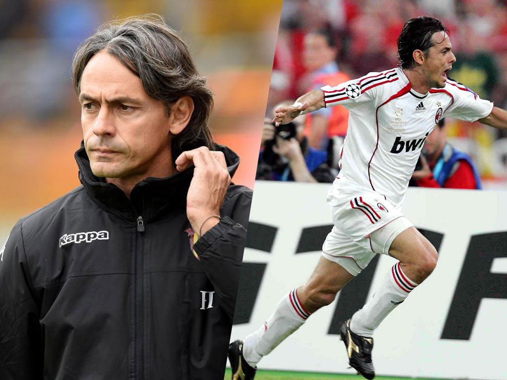 Mientras que Filippo Inzaghi fue un grandioso 9 y ahora dirige en el Benevento, que estará en la Serie A en la 2020-2021. (AFP | Mexsport)