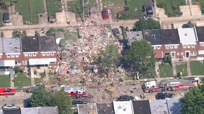 Explosión en Baltimore derrumba edificios; se reportan víctimas