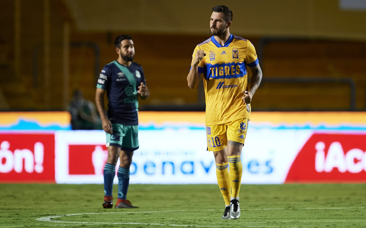 Gignac celebra el 1-0. (Foto: Mexsport)