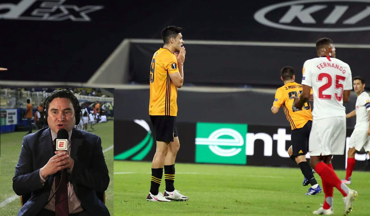 Jorge Pietrasanta narró junto a Mauricio Ymay la eliminación de los Wolves de Raúl Jiménez. (Imago7 | AP)