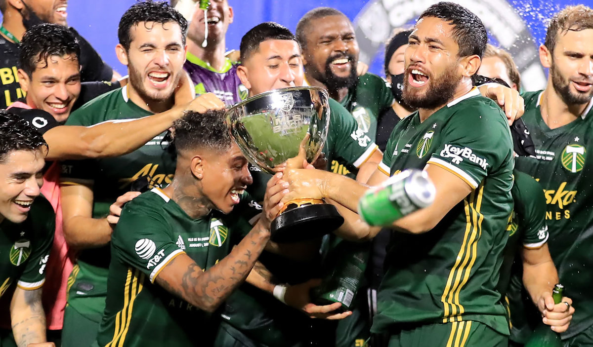 Portland Timbers derrotó 2-1 al Orlando City para conquistar la MLS is Back Cup. (AFP)