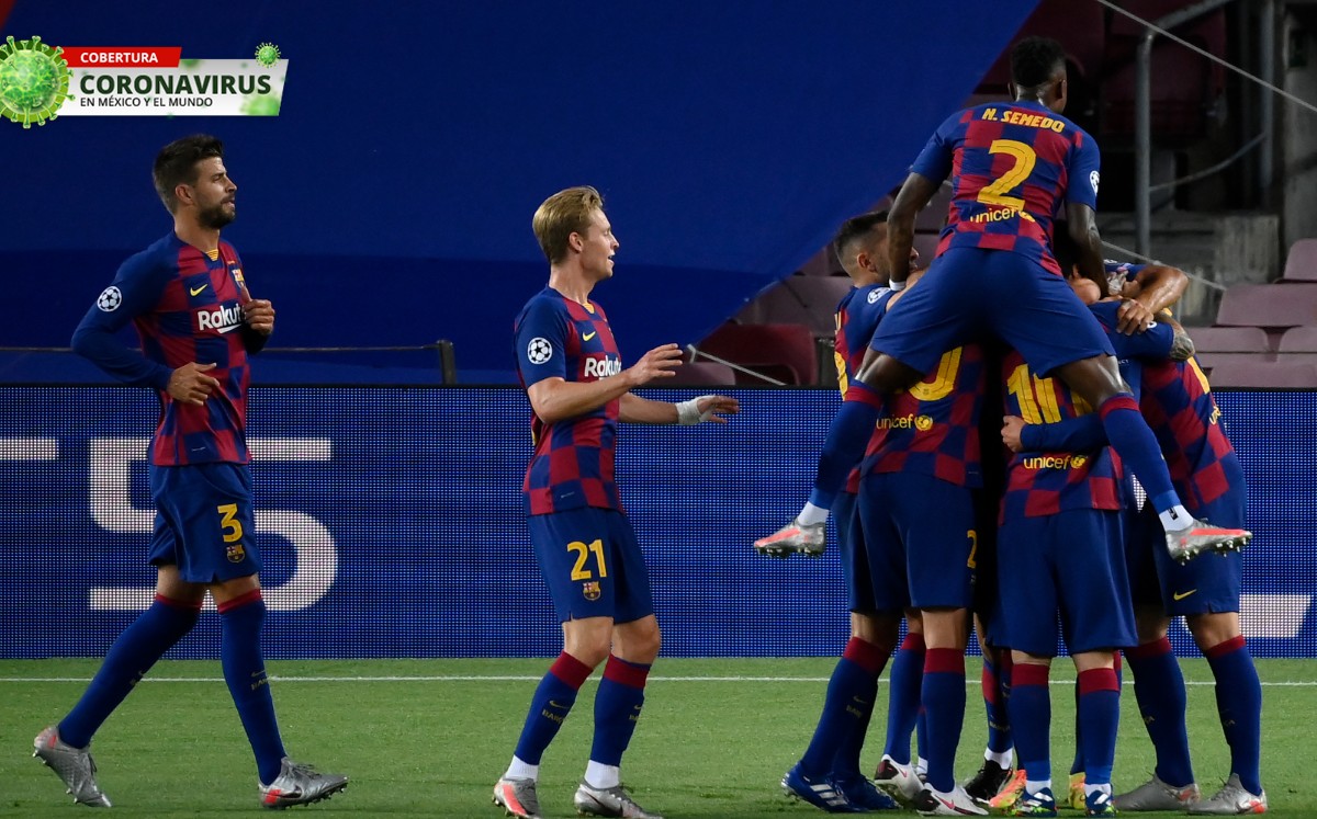 Los catalanes enfrentarán este jueves los Cuartos de Final de la Champions League. FOTO: AFP.