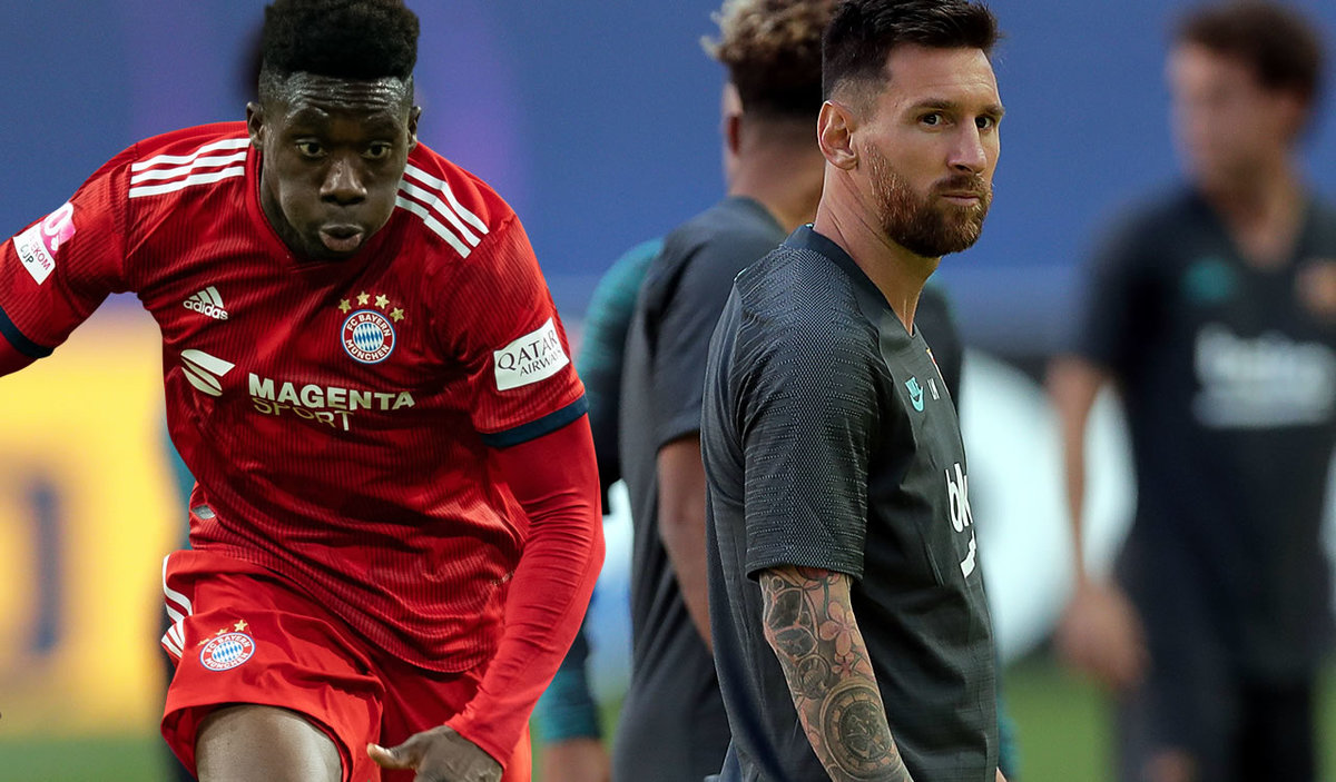 Alphonso Davies fue reconvertido de extremo a lateral y le tocaría enfrentar a Messi. (AFP | Footy Renders)
