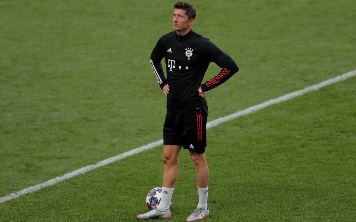 Lewandowski y las comparaciones con Messi. Foto: AFP