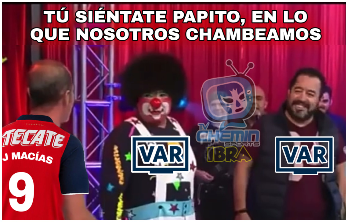 Ni las manitas debes de mover, Chivas, que ya el videoarbitraje te regala los goles.