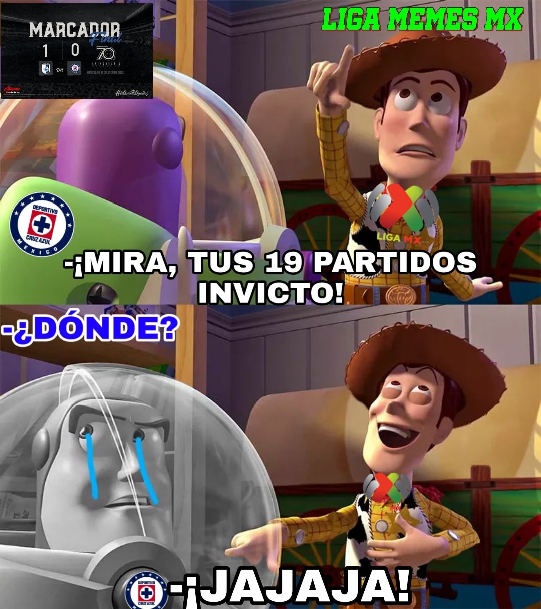 Ya se les fue el invicto... Y seguramente se les irá la Liga.