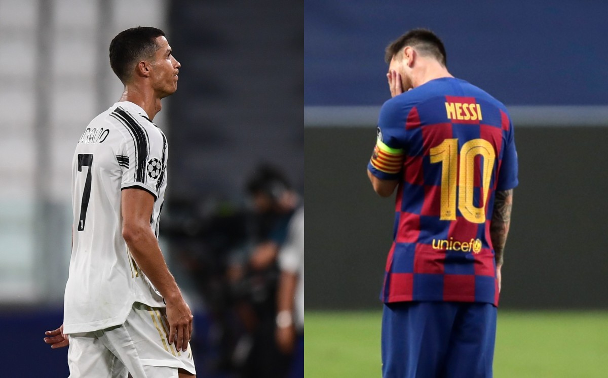Cristiano Ronaldo y Lionel Messi no estaban ausentes de una Semifinal de Champions desde 2005. Fotos: AFP