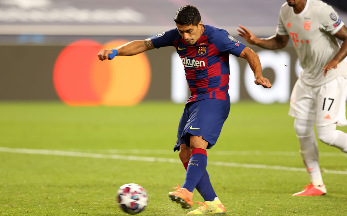 Luis Suárez solo tocó 24 veces el balón ante Bayern. (Foto: AFP)