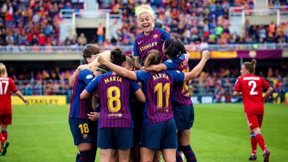 Barcelona Femenil se 'burla' del fracaso varonil en Champions League