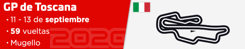 GP de Toscana 2020, 11 al 13 de septiembre