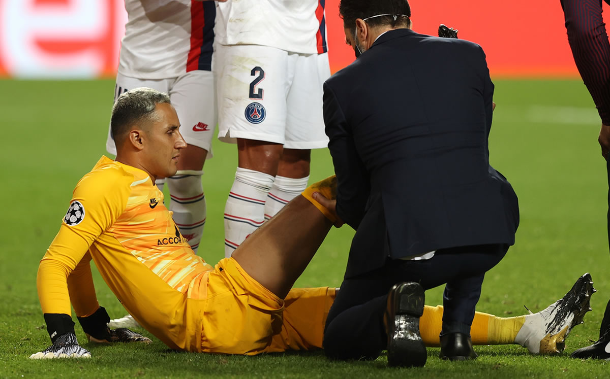 Keylor se lesionó ante la Atalanta (AFP)