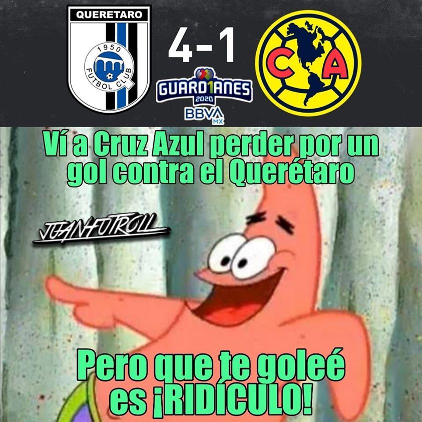 Memes y Querétaro golean al América y las burlas no tardan en llegar (Especial)