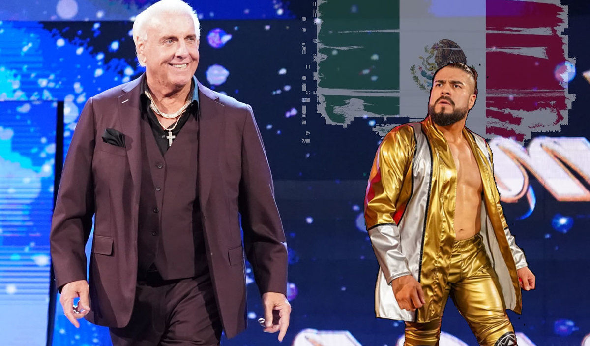 Ric Flair tuvo su última lucha en WWE en 2008 y hoy su hija Charlotte está comprometida con Andrade. (Foto: WWE)