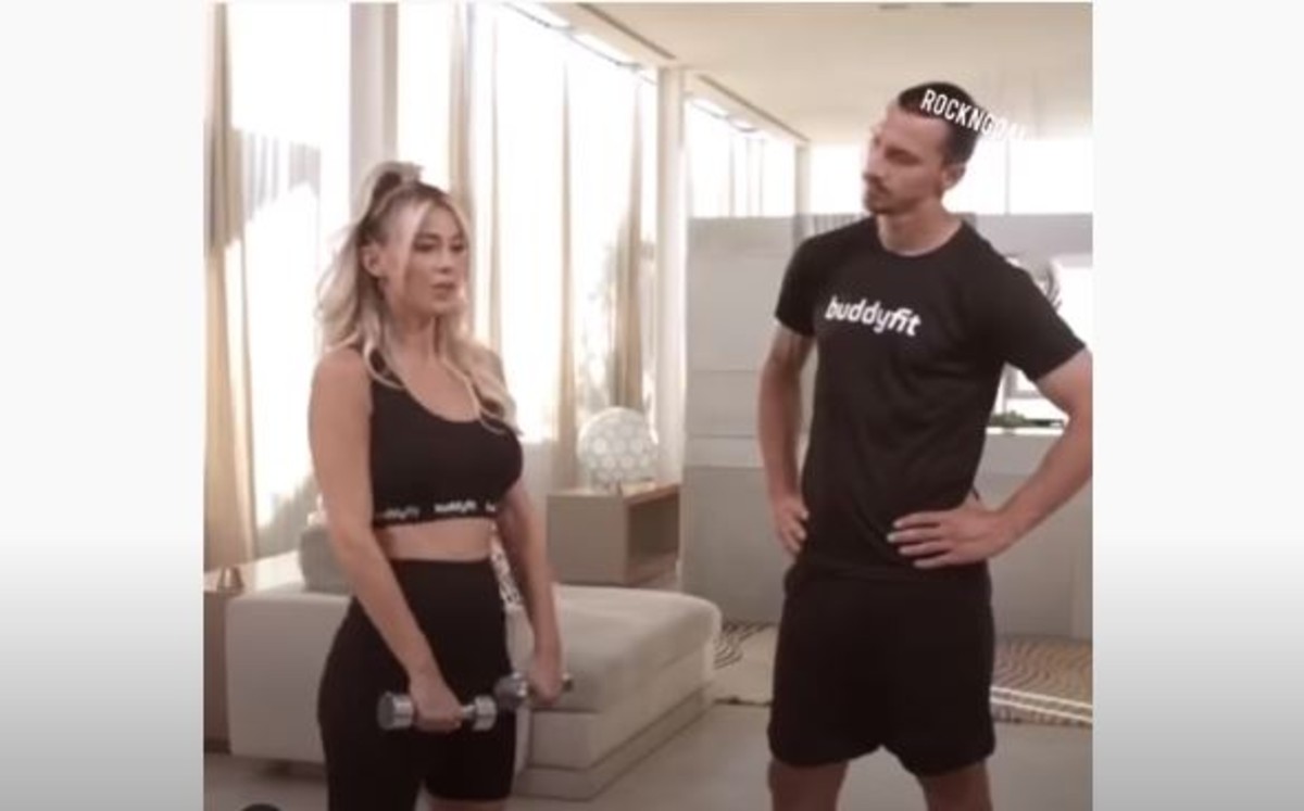 Zlatan Ibrahimovic y Diletta Leotta coincidieron en un comercial de TV. Foto: Screenshoot Youtube