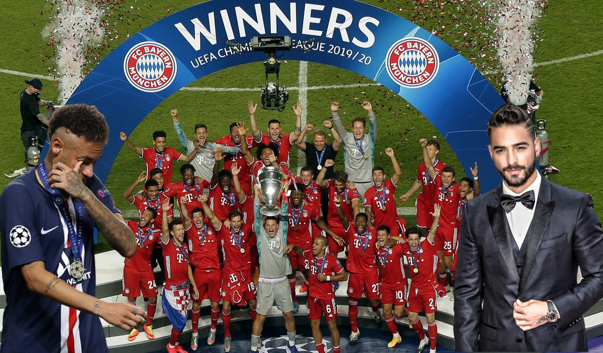 Bayern Munich venció al PSG en la Final de Champions, celebrando con '11pm' de Maluma. (AFP)