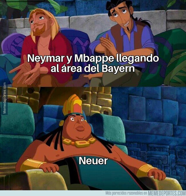 ¡El muro bávaro! Neuer es el mejor portero del planeta.