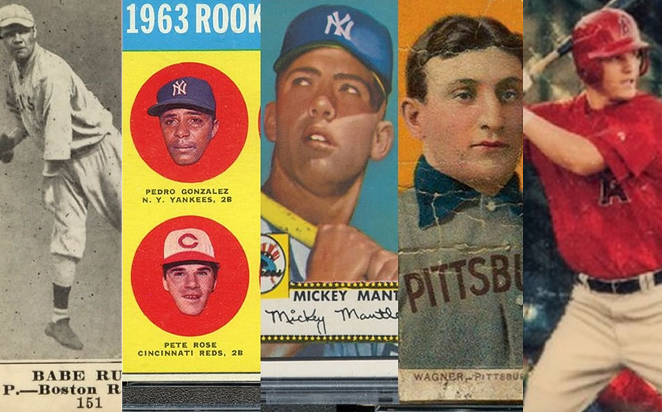 Las 5 tarjetas de beisbol más costosas de la historia