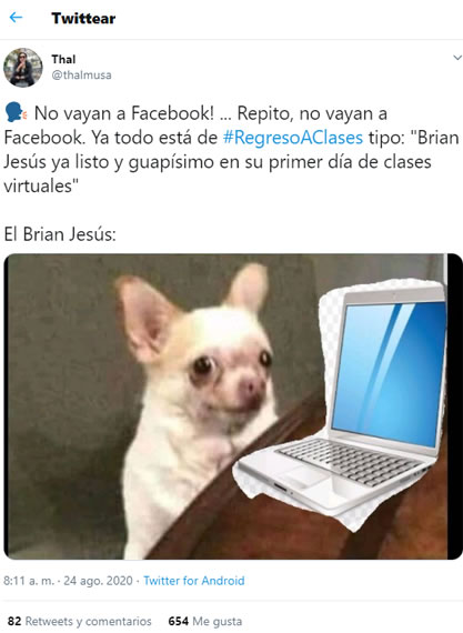 Recuerden que el regreso a clases fue virtual por la pandemia del coronavirus.