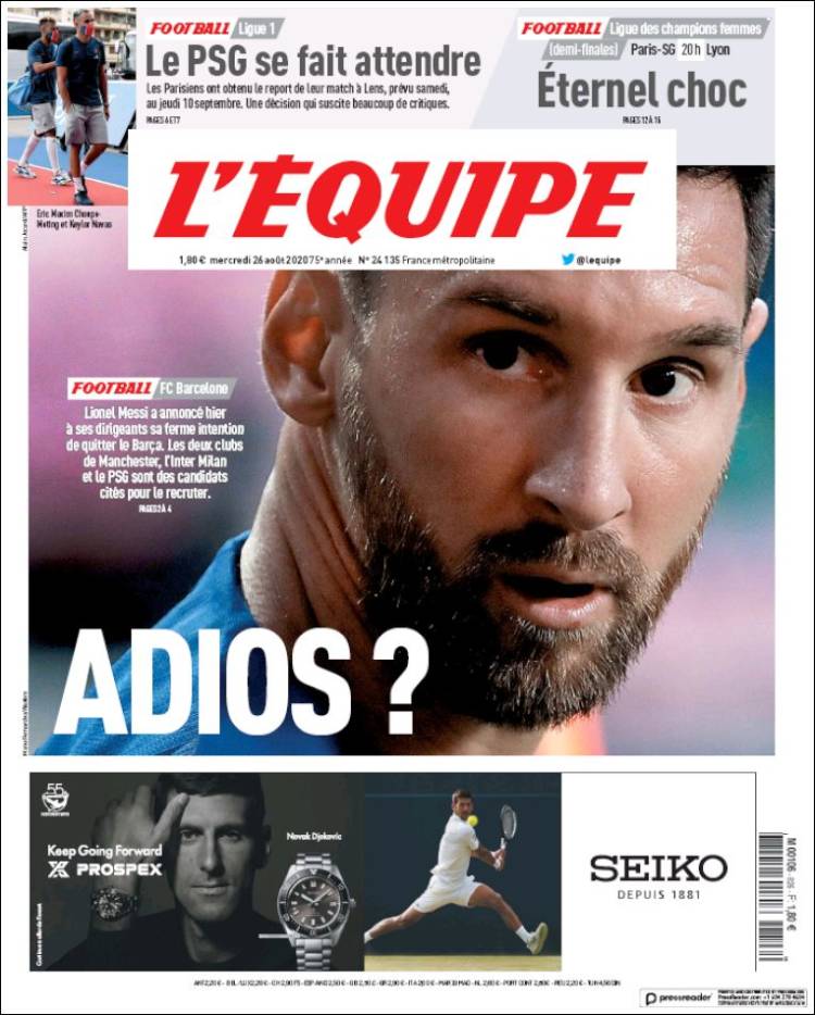 El anuncio acaparó las portadas de varios periódicos en el mundo.
