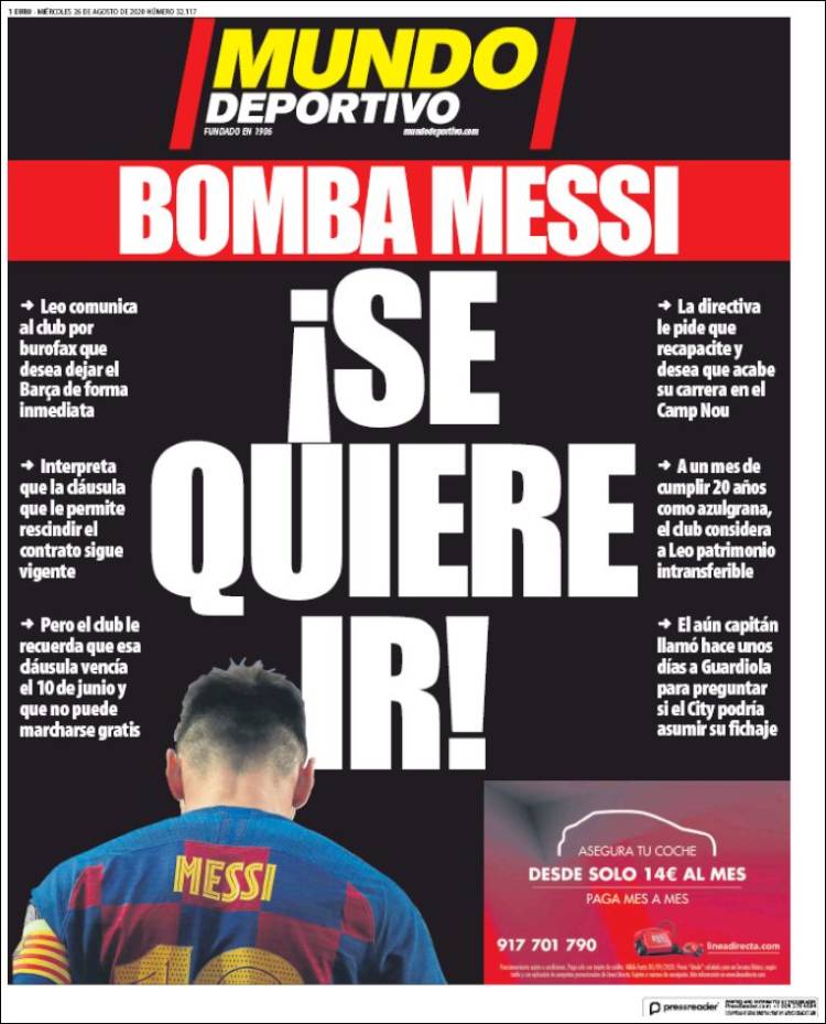 El anuncio acaparó las portadas de varios periódicos en el mundo.