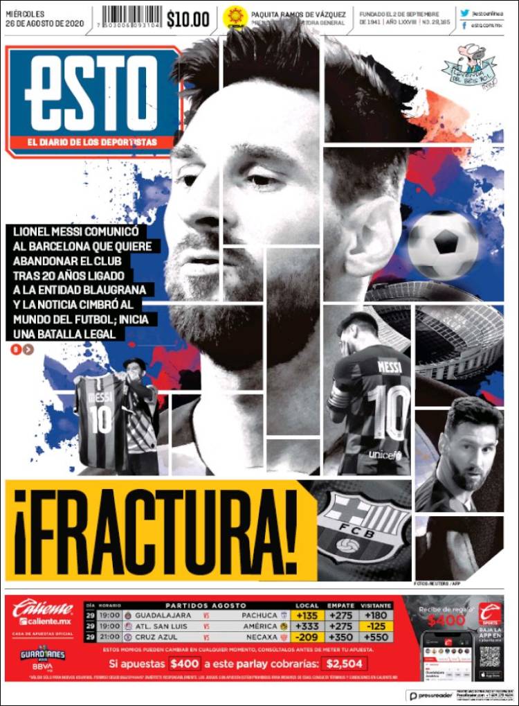 El anuncio acaparó las portadas de varios periódicos en el mundo.