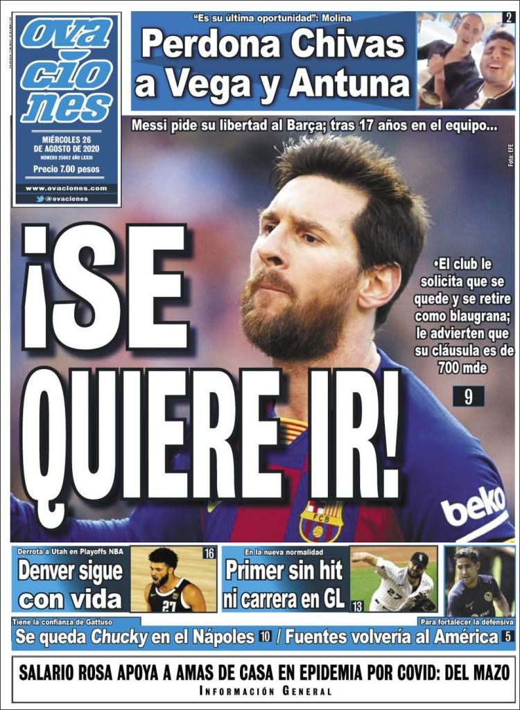 El anuncio acaparó las portadas de varios periódicos en el mundo.