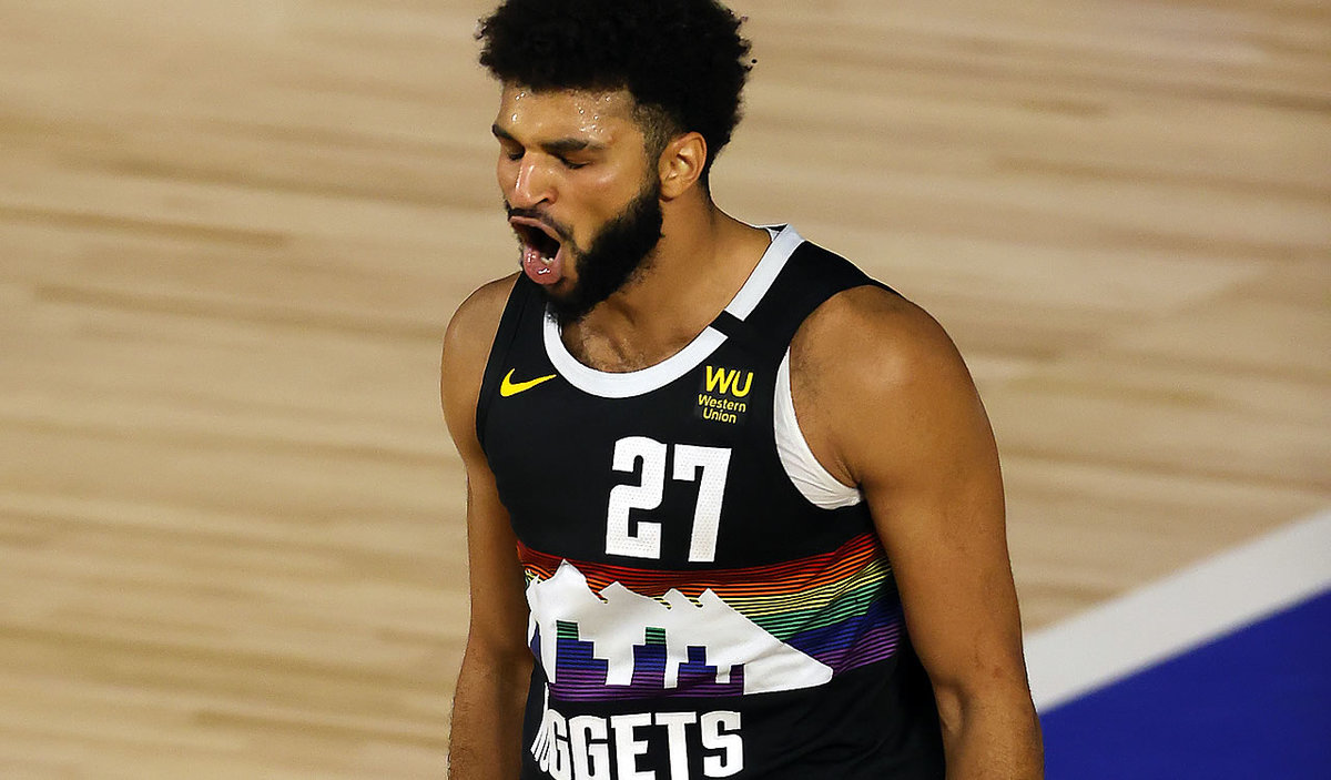 Jamal Murray metió 42 puntos en el triunfo de los Nuggets frente al Jazz. (AFP)