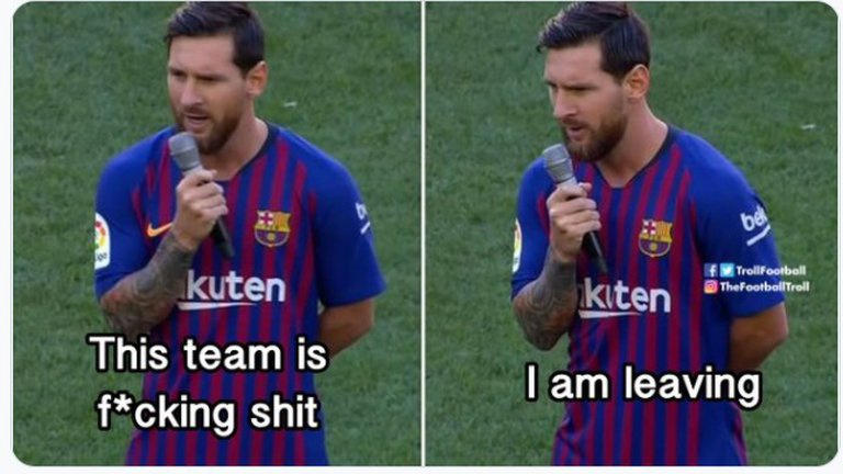 ¡Te tardaste en darte cuenta, Leo! El Barcelona dejó de ser la aplanadora europea.