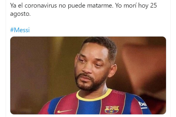 Ni siquiera Will Smith refleja la tristeza de millones de aficionados blaugranas.