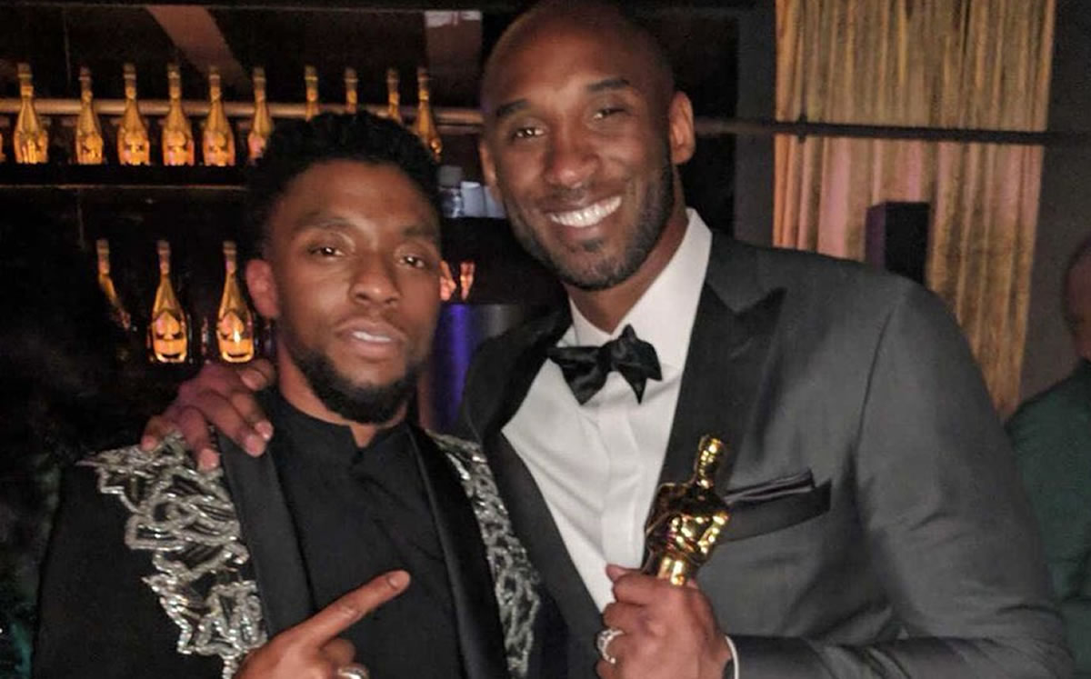 El actor y el basquetbolista celebraron en la gala del Oscar (Especial)