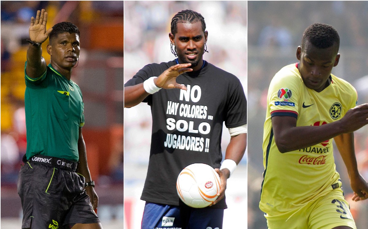 Maganda, Baloy y Quintero, fueron víctimas del racismo en el futbol mexicano. FOTOS: Mexsport.