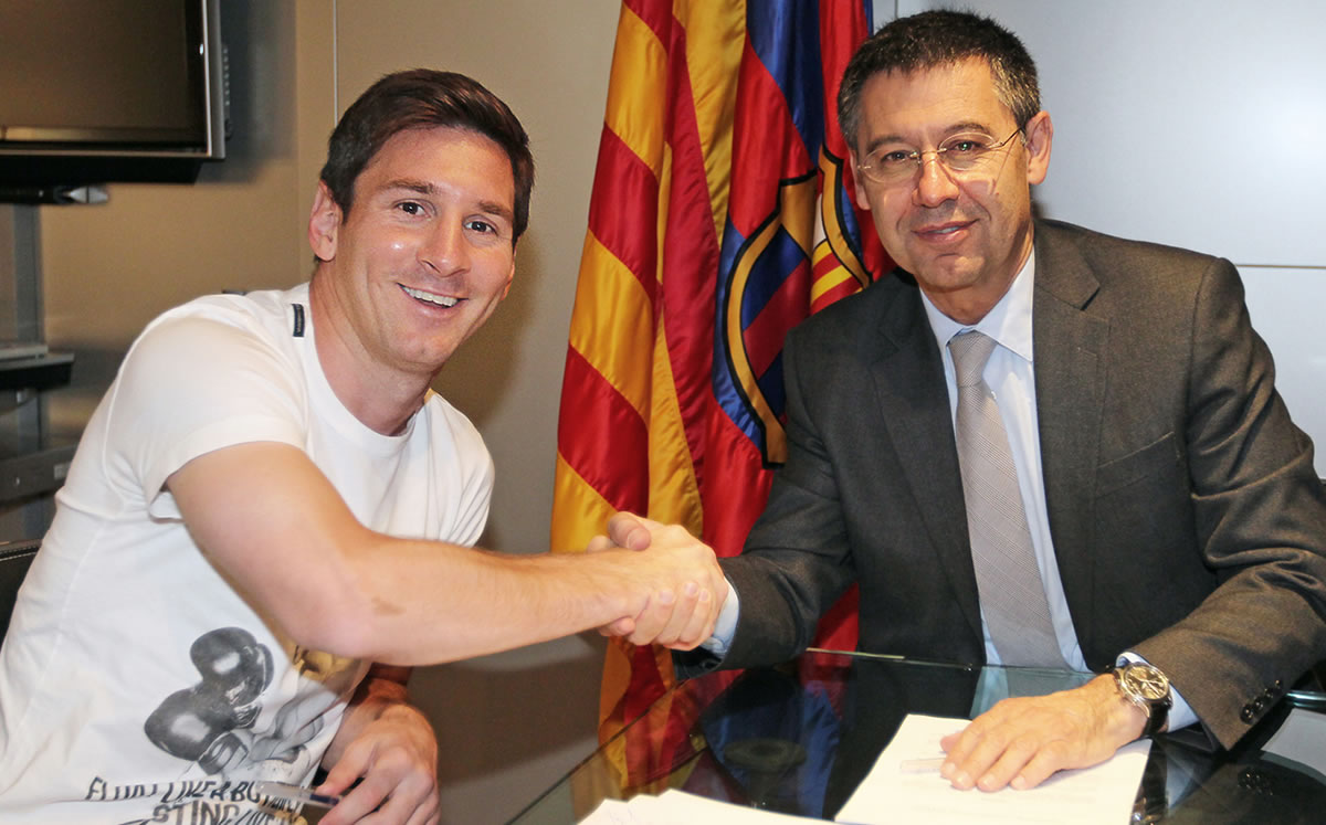 Las relaciones entre el Barcelona y Messi, casi rotas (AFP)