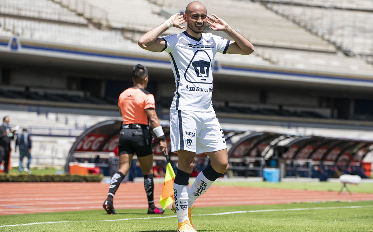 Carlos González celebró el 1-0 con su clásico festejo. (Foto: Mexsport)