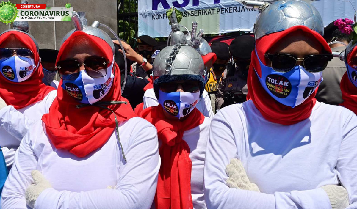 Indonesia reporta hasta el 30 de agosto más de 170 mil casos confirmados de coronavirus. (AFP)