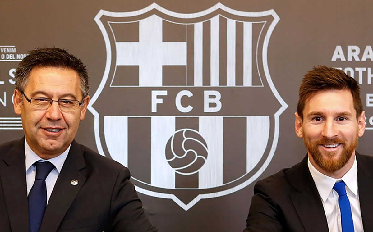 Bartomeu y Messi presumían una buena relación. (Foto: AFP)