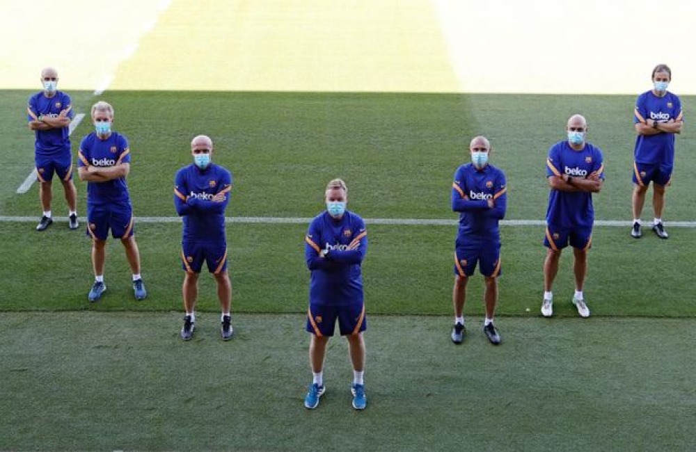 Ronald Koeman presenta a su cuerpo técnico en el 'nuevo' Barcelona