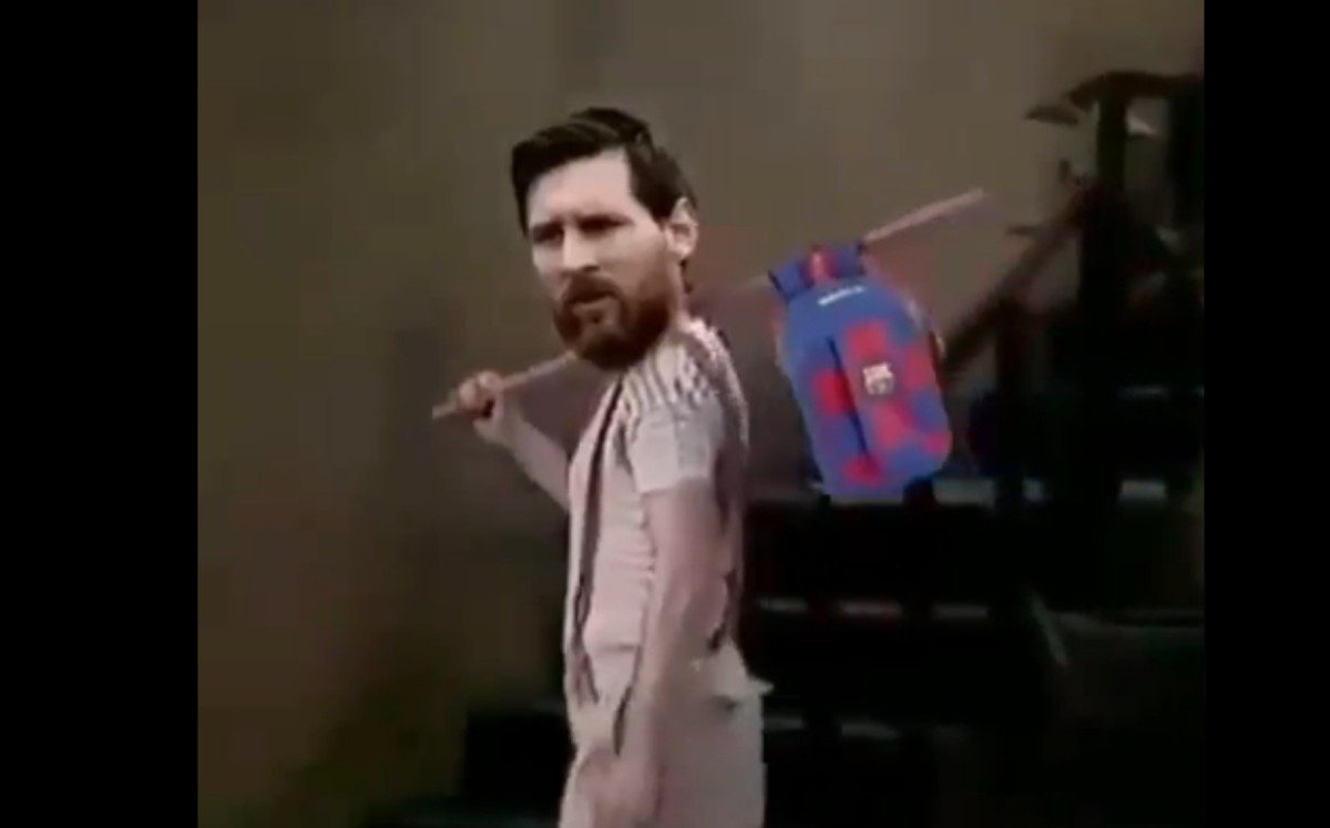Messi fue personificado como El Chavo del 8.