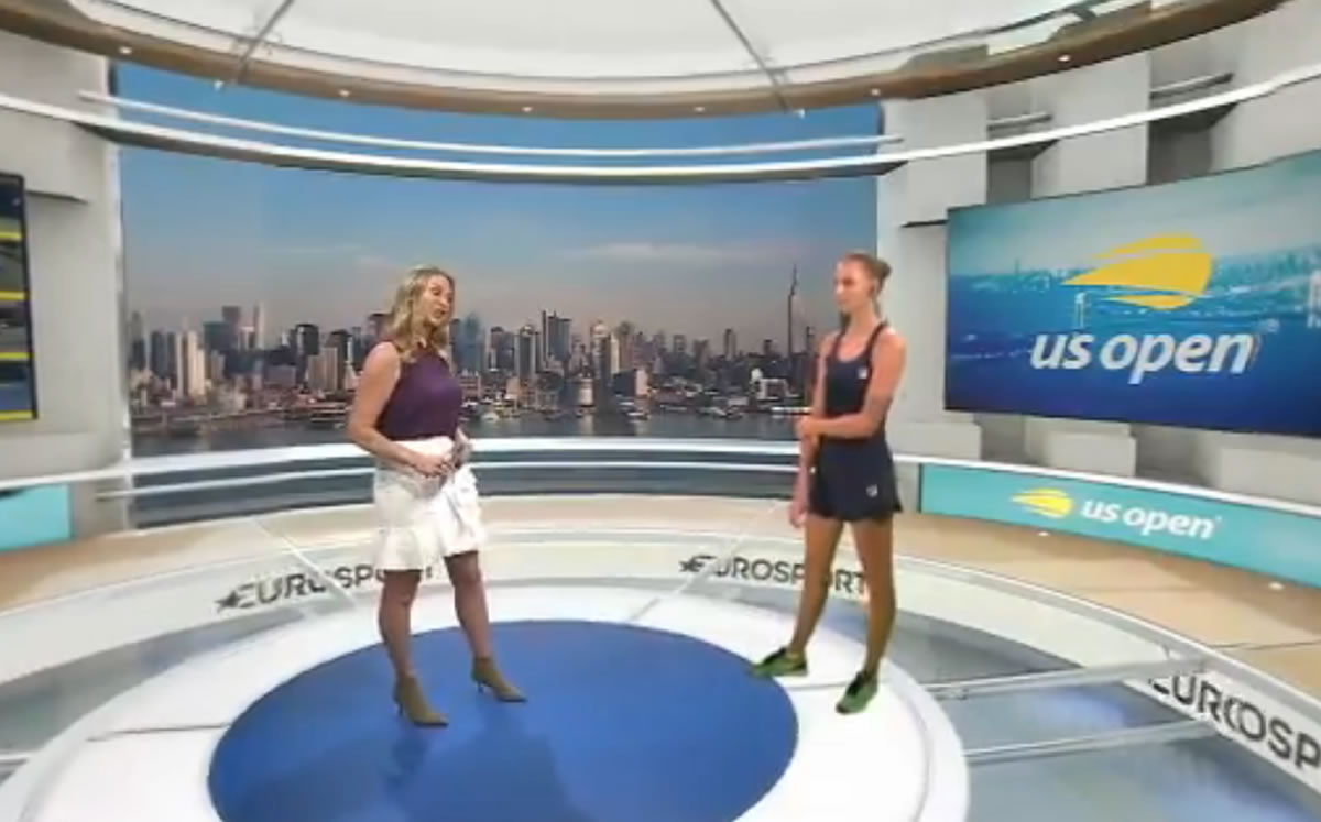 El novedoso sistema "The Cube" de Eurosport. (Captura)