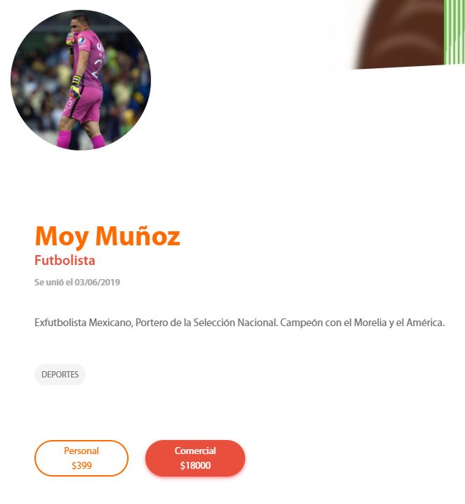 Moisés Muñoz cobra por comercial también; es comentarista de TUDN