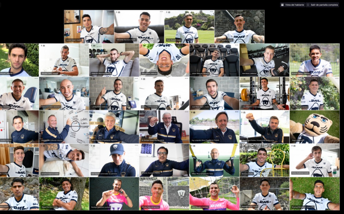 Los universitarios ya tiene su foto oficial del Guard1anes 2020. FOTO: Club Universidad Nacional.