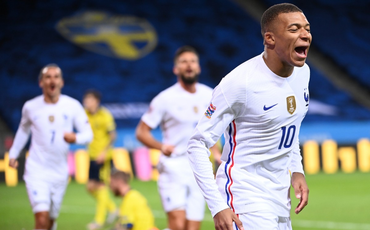 Kylian Mbappé marcó el tanto del triunfo para Francia. FOTO: AFP.