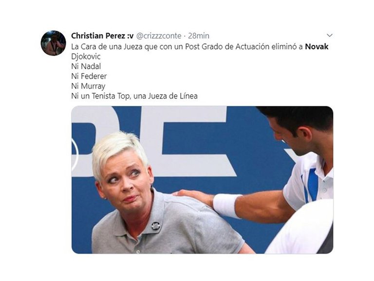 Si el pelotazo la deja "inválida" como jueza, ya puede dar clases de actuación.