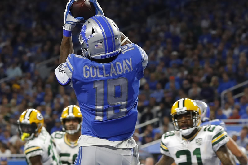 Kenny Golladay | Lions: No ha llegado al nivel de Calvin Johnson, pero si hay alguien capaz de cambiar un juego en Detroit con una recepción es él.