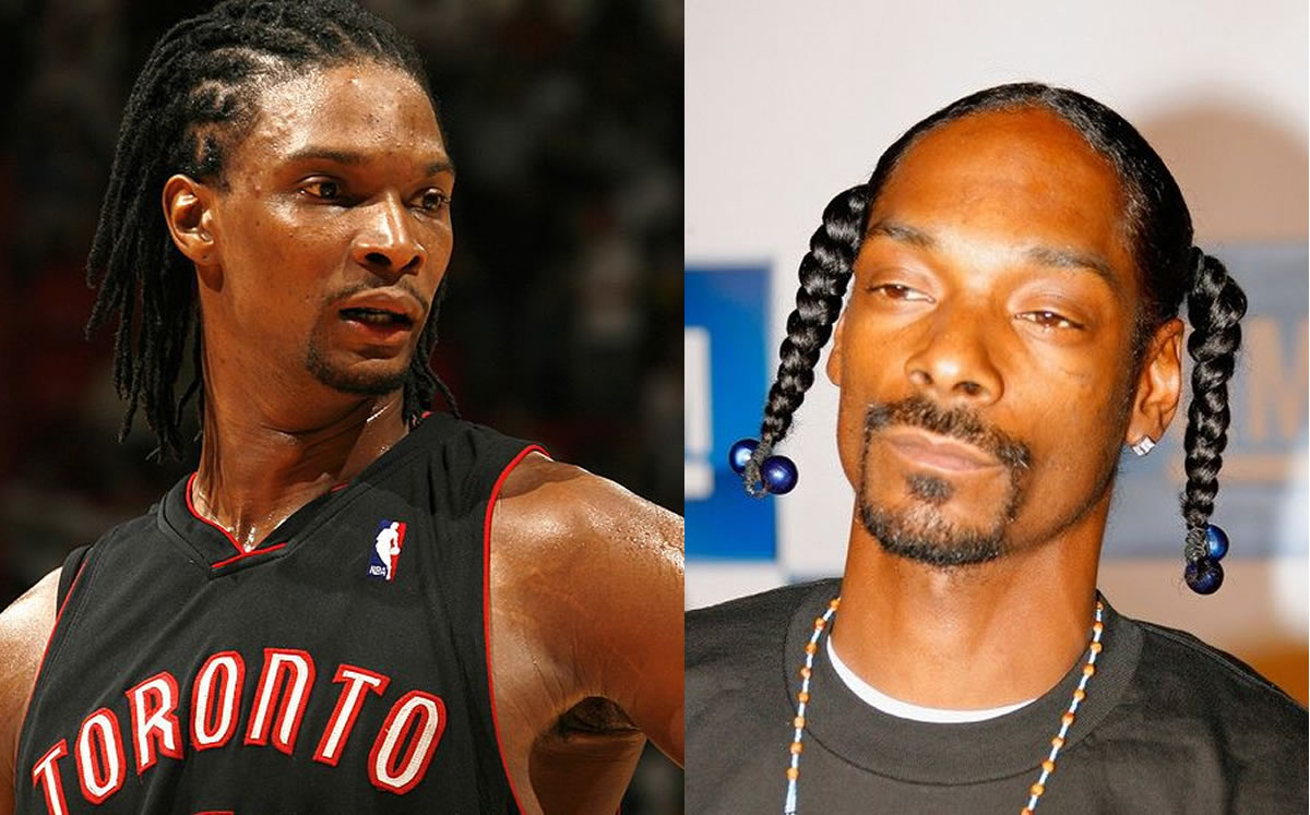 Chris Bosh y Snoop Dogg.