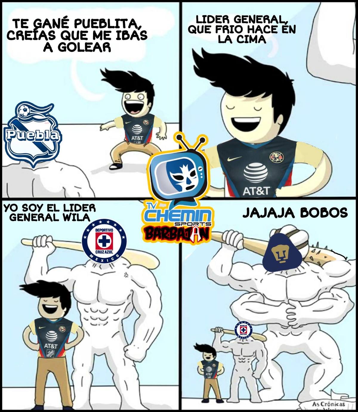 El martes, América anadab muy presumido, pero los verdaderos grandes ya lo bajaron de la cima.